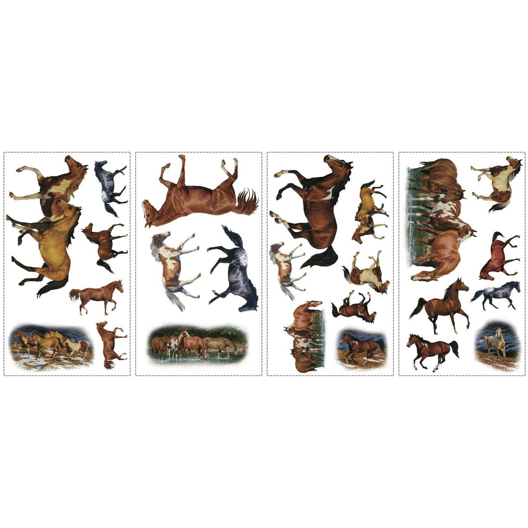 RoomMates Wild Horses Peel & Stick Wall Decals